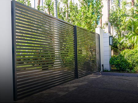 Installed Custom Metal Gate at The Regent by Valentine Glass & Metals (VGM)